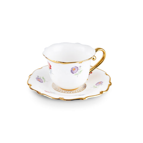 Ensemble de Tasses à Café Karaca Royal Bone Diana pour 6 Personnes, 90 ml
