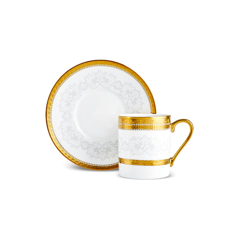Ensemble de Tasses à Café Karaca Royal Bone Charlotte pour 6 Personnes, 90 ml