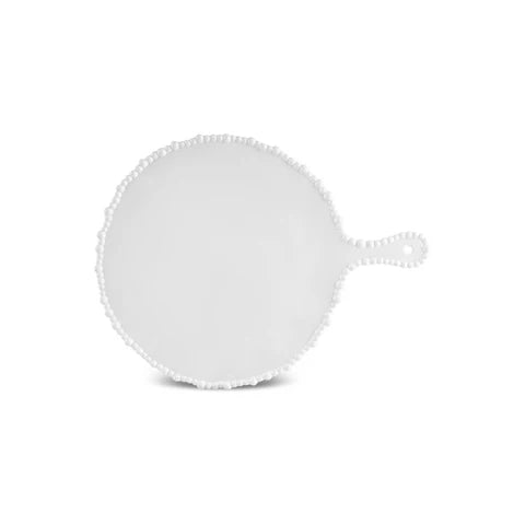 Karaca Perla – Plateau à fromage rond en mélamine 42 cm, blanc