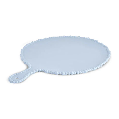 Assiette à Fromage Ronde Karaca Perla en Mélamine, 42 cm, Bleu