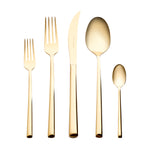 Karaca Tivoli Or Brillant Coffret de Couverts 30 Pièces pour 6 Personnes