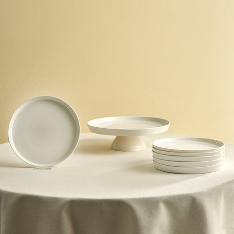 Karaca Salvare Set de vaisselle 7 pièces pour 6 personnes, blanc