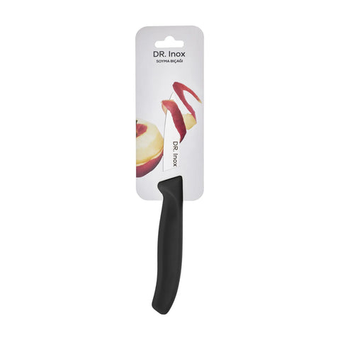Dr. Inox Couteau Éplucheur 19cm, Noir