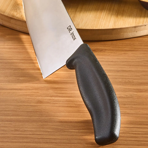 Dr. Inox Couteau de Chef 33 cm, Noir