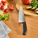 Dr. Inox Couteau de Chef 33 cm, Noir