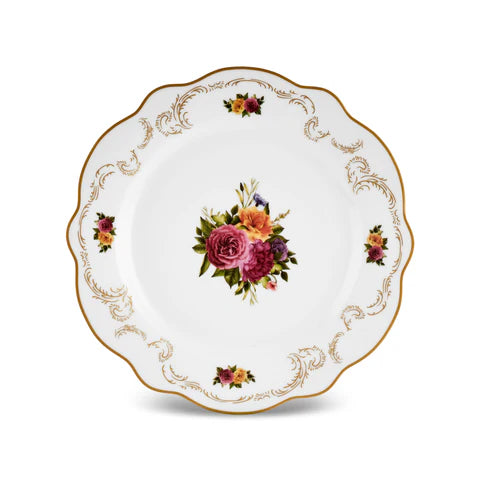 Karaca Forever Bone Antique Gold Ensemble De Petit-Déjeuner 26 Pièces