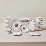 Karaca Forever Bone Antique Gold Ensemble De Petit-Déjeuner 26 Pièces