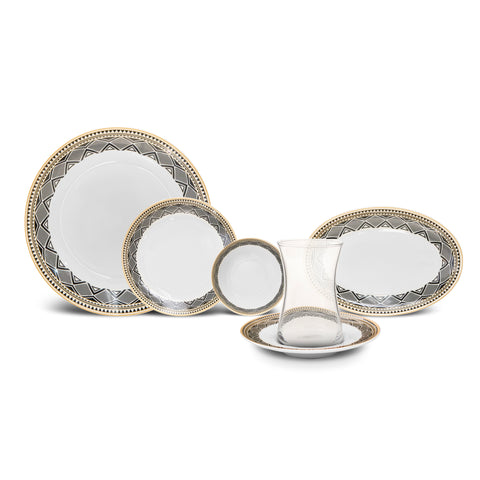 Karaca Globe, Service de petit-déjeuner 26 pièces pour 6 personnes