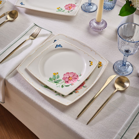 Service de table Karaca Square Bone Velora 53 pièces pour 12 personnes