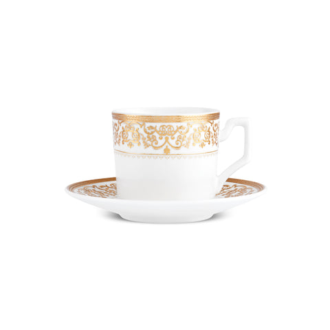 Karaca Nur Service à Café en Porcelaine, 6 Personnes, 100 ml