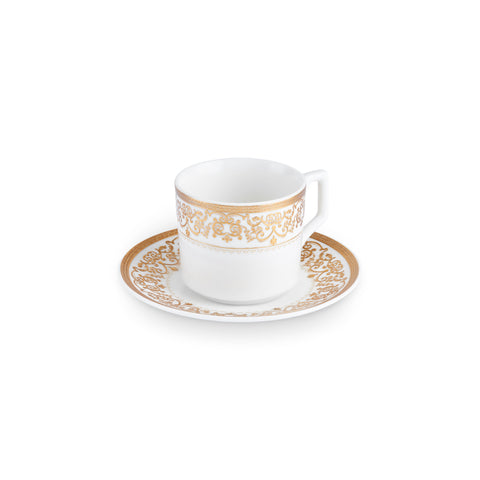 Karaca Nur Service à Café en Porcelaine, 6 Personnes, 100 ml