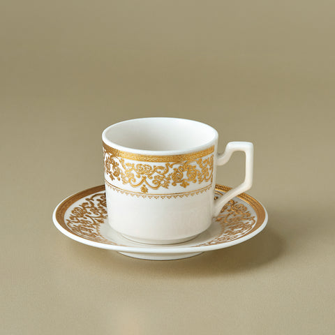 Karaca Nur Service à Café en Porcelaine, 6 Personnes, 100 ml