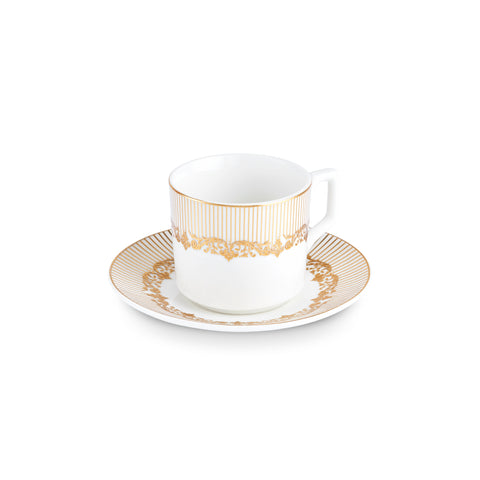 Karaca Vildan Service à Café en Bone China, 12 Pièces, pour 6 Personnes, 100 ml