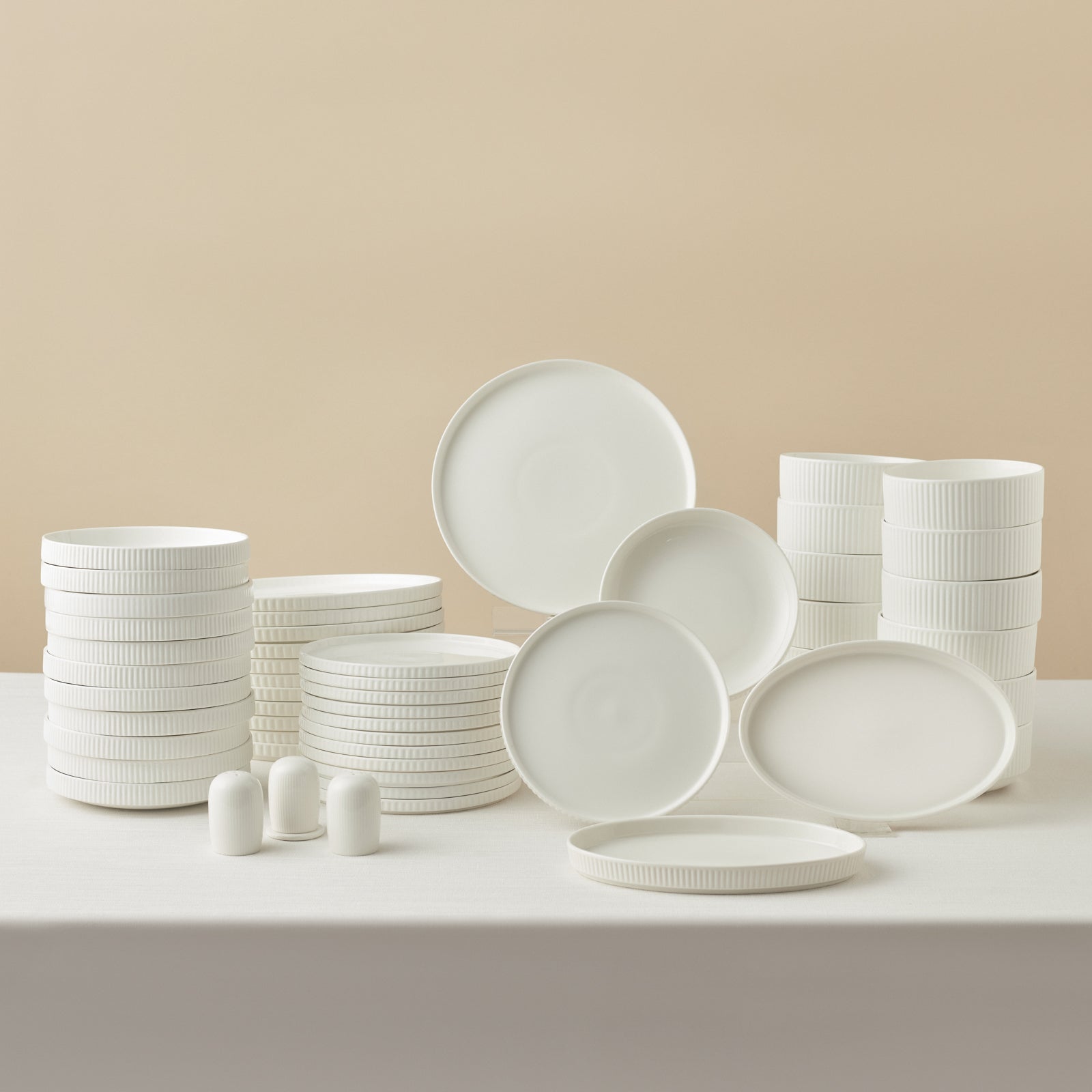 Karaca Forever Bone Pablito Service De Table 53 Pièces Pour 12 Personn