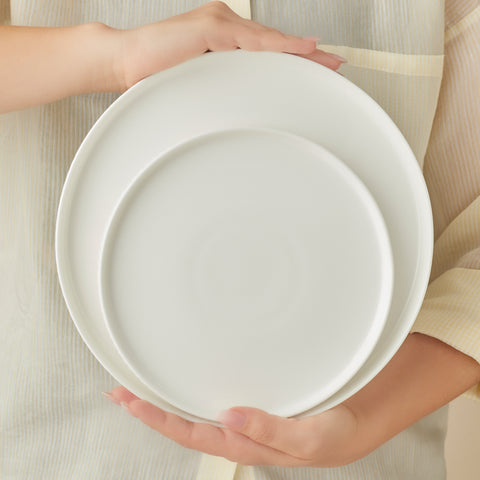 Karaca Forever Bone Pablito Service De Table 53 Pièces Pour 12 Personnes, Blanc