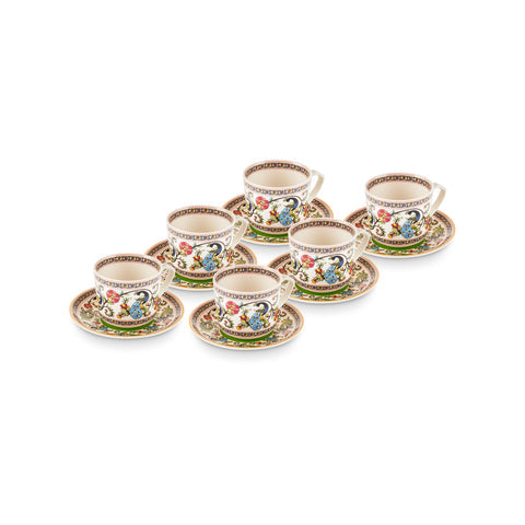 Karaca Yasemen pour 6 personnes Tasse à café, 80 ml