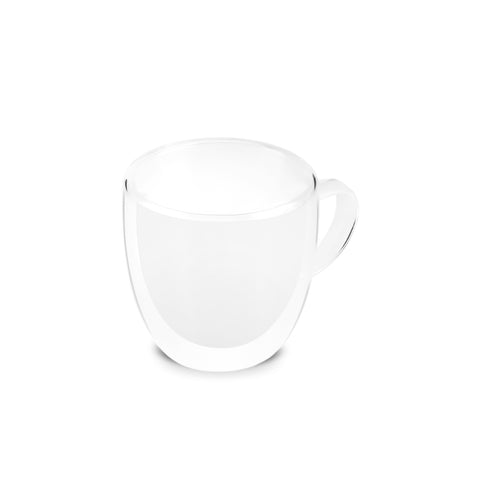 Ensemble de 6 tasses à café turques en verre à double paroi Karaca Olivier, 80 ml, transparent
