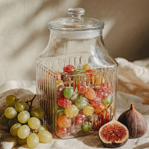 Karaca Chesta Bocal de conservation avec couvercle en verre, 3,2 L