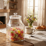Karaca Chesta Bocal de conservation avec couvercle en verre, 3,2 L
