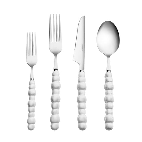 Karaca Pearl Service De Couverts 24 Pièces Pour 6 Personnes, Argent