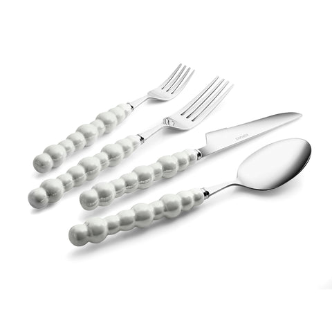 Karaca Pearl Service De Couverts 24 Pièces Pour 6 Personnes, Argent