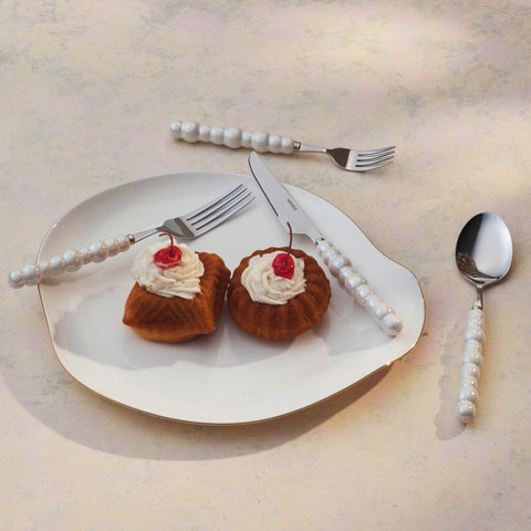 Karaca Pearl Service De Couverts 24 Pièces Pour 6 Personnes, Argent