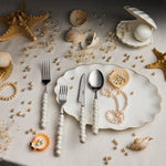 Karaca Pearl Service De Couverts 24 Pièces Pour 6 Personnes, Argent