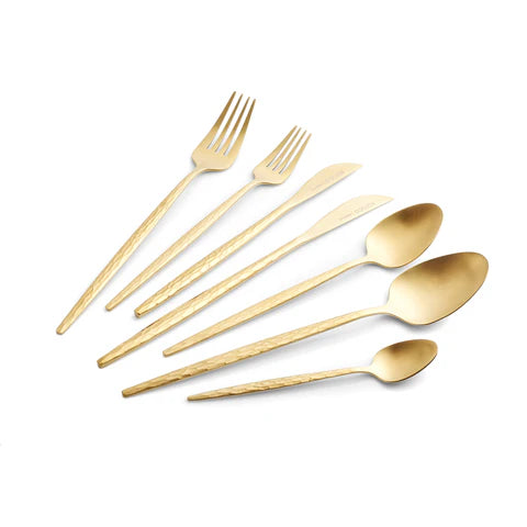 Service de couverts Karaca Callisto pour 12 personnes, 84 pièces, Or