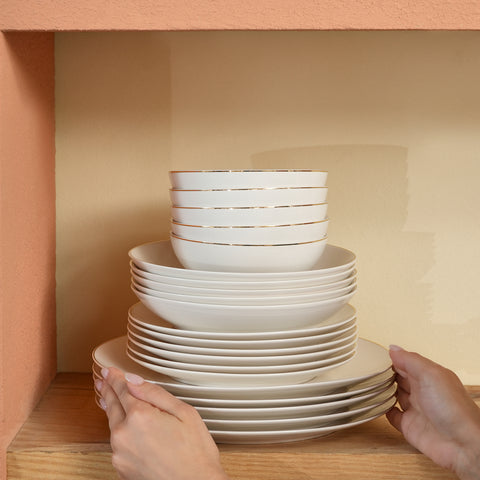 Karaca Donatella Service De Table 70 Pièces Pour 12 Personnes – New Bone