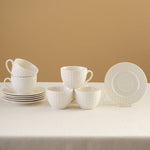 Service à thé Karaca Nora Embossed pour 6 personnes, 220 ml