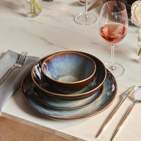 Karaca Leia Réactif Service de Table 24 Pièces pour 6 Personnes