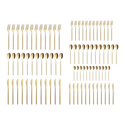 Service de couverts Karaca Camille pour 12 personnes, 84 pièces