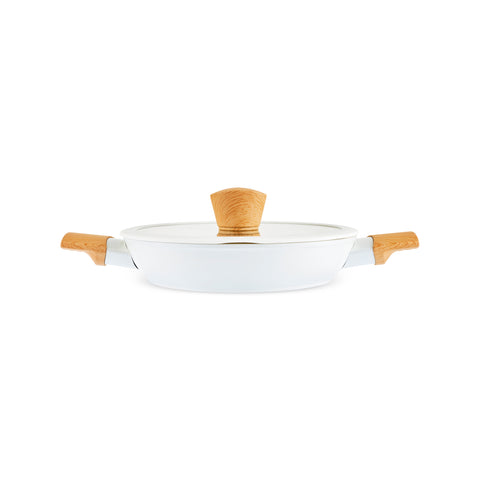 Karaca Swiss Crystal Almond, Set de 6 Casseroles Basses, Induction