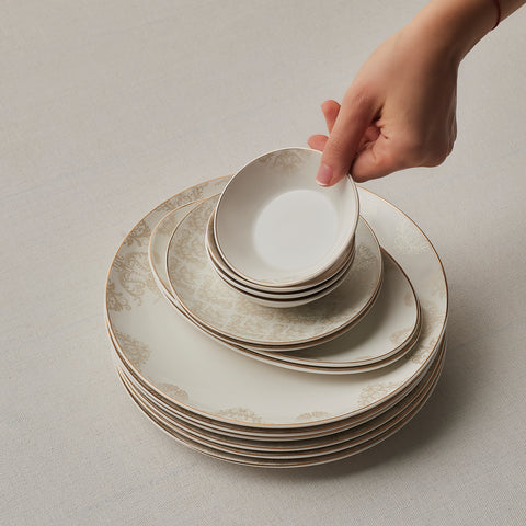 Karaca Siena Ensemble De Petit-Déjeuner 20 Pièces, Blanc