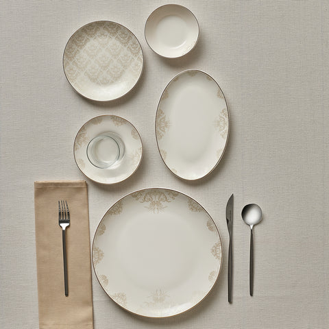 Karaca Siena Ensemble De Petit-Déjeuner 20 Pièces, Blanc