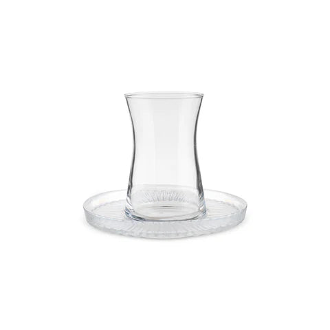 Service à thé turc Karaca Lily 12 pièces pour 6 personnes, 170 ml, Luster