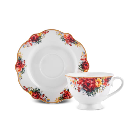 Karaca Forever Bone Amarose Service De Petit-déjeuner 26 Pièces