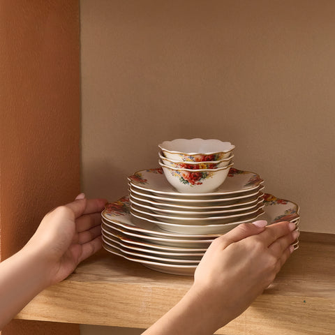 Karaca Forever Bone Amarose Service De Petit-déjeuner 26 Pièces