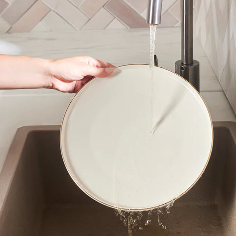 Service de Table Karaca Stream Bone Meridian, 24 Pièces, pour 6 Personnes, Doré