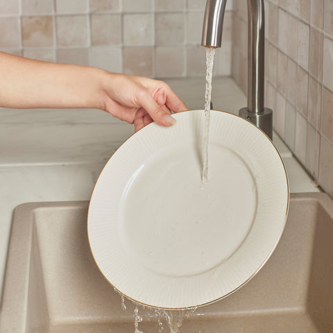 Karaca Stream Bone Massimo Service De Table Doré 24 Pièces