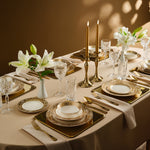 Karaca Elegance Bone Isola Service De Table 24 Pièces Pour 6 Personnes, Multicolore