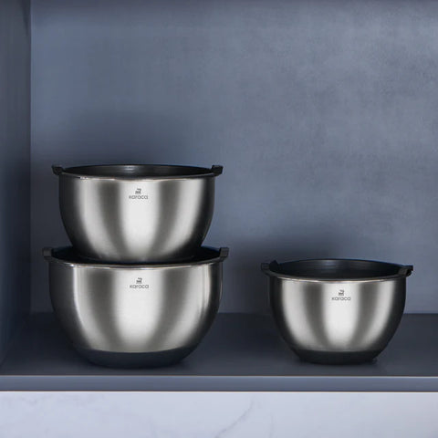 Set de bols mélangeurs Karaca Blendbox – 3 pièces, inox