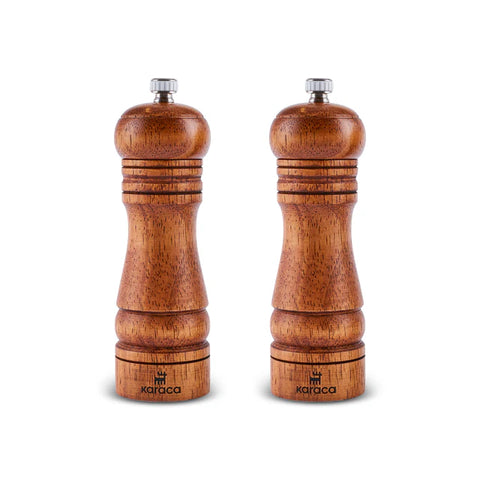 Ensemble de moulins à épices en bois Karaca Naturegrind – 2 pièces