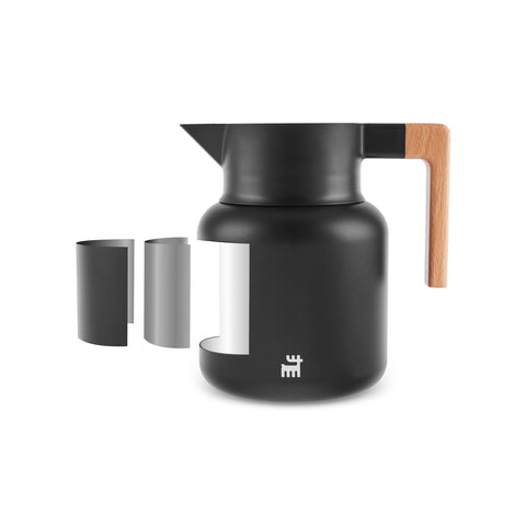 Karaca Corelock Bouteille isotherme en acier inoxydable, 1,6 L, noire
