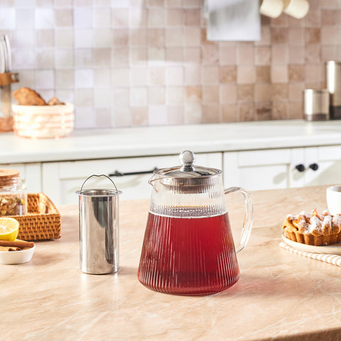 Karaca Lumira Théière en verre borosilicate, 1200ML