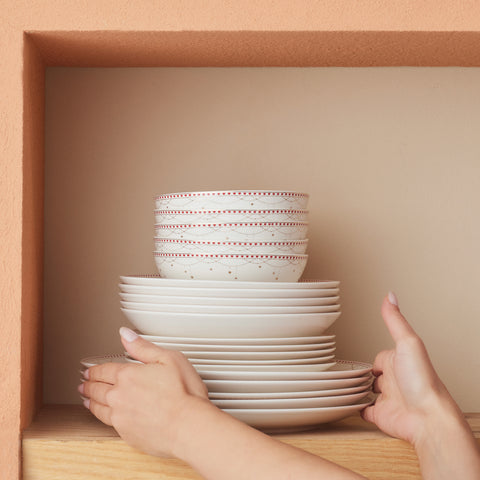 Service de table Karaca Elegance Bone Festival 24 pièces pour 6 personnes