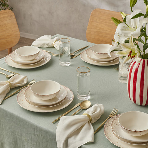 Service de table Karaca Elegance Bone Festival 24 pièces pour 6 personnes