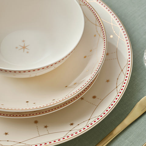 Service de table Karaca Elegance Bone Festival 24 pièces pour 6 personnes