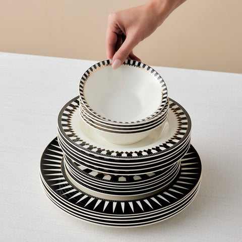 Service de table Karaca Elegance Bone Helsinki 24 pièces pour 6 personnes