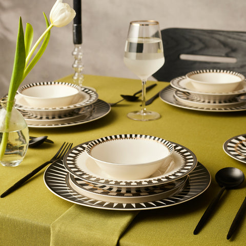 Service de table Karaca Elegance Bone Helsinki 24 pièces pour 6 personnes